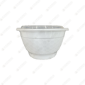 38 oz Round Bowl Microwavable Container White w/ Clear Dome Lid YN-38W (150 sets)