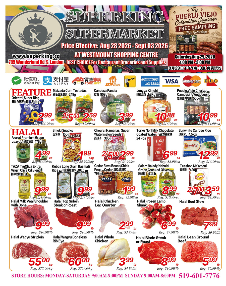 Weekly Flyer London (August 28-September 4)