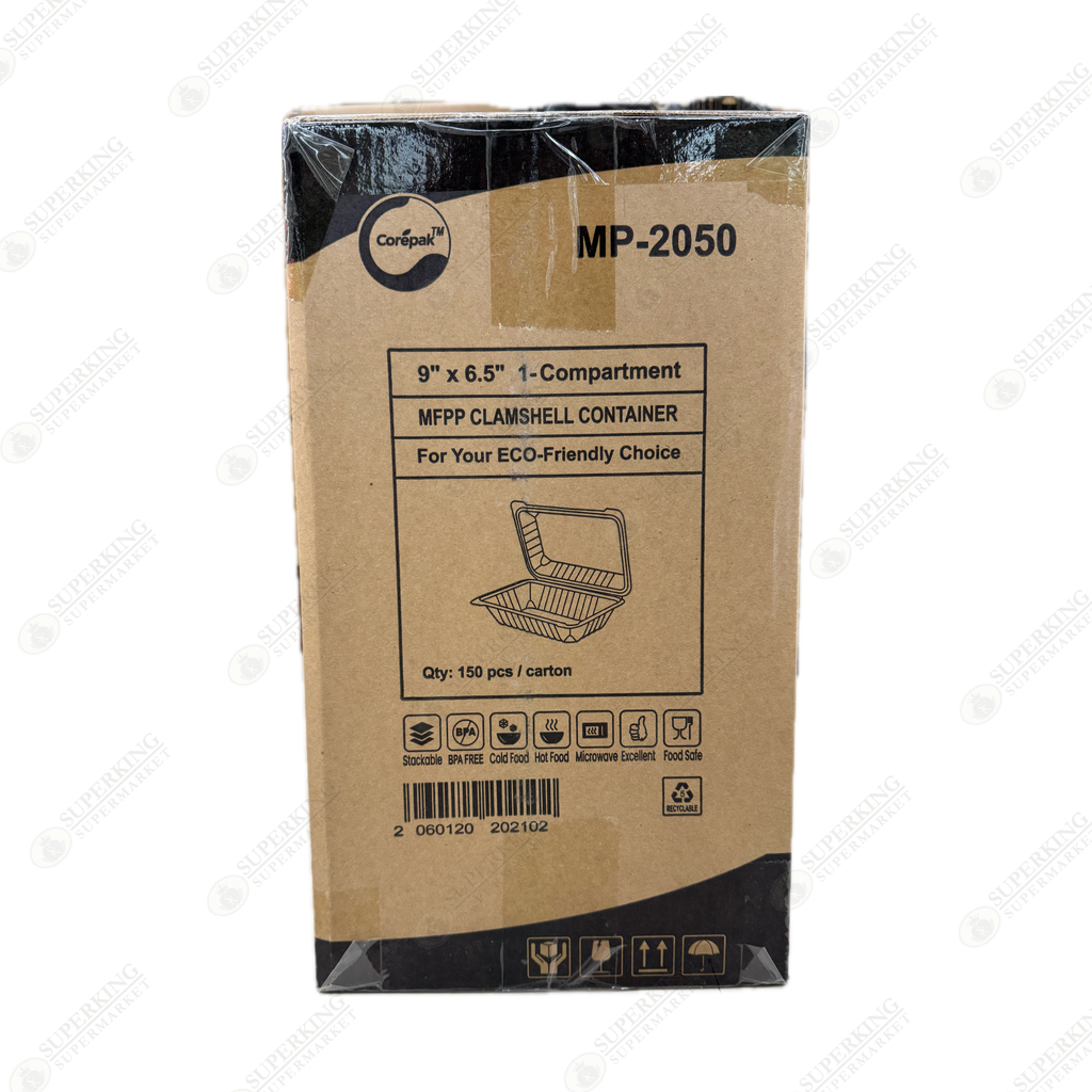 9" x 6.5" 1- Compartment MP-2050 1000mL (150 pieces)