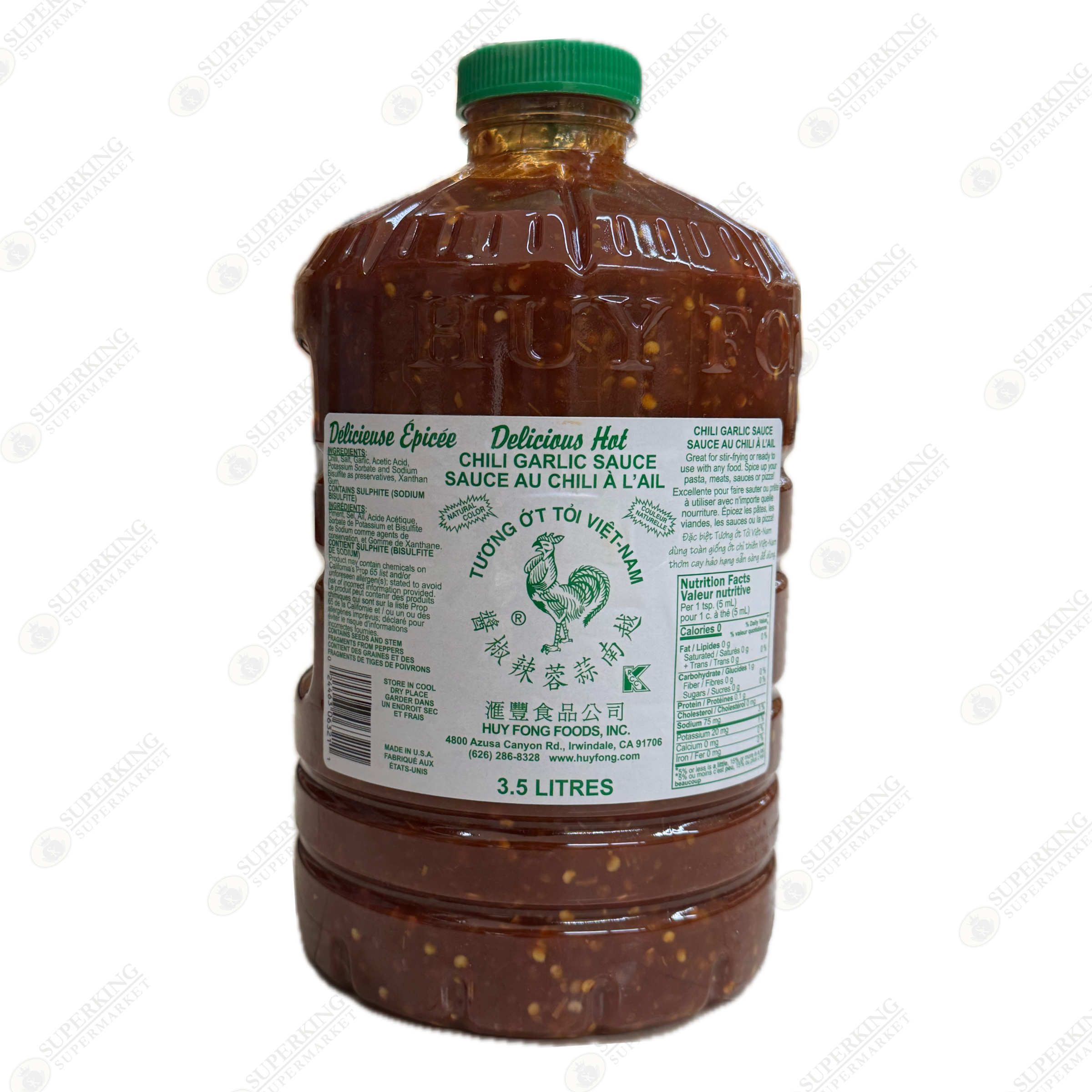 Huy Fong Chili Garlic Sauce 3.5L