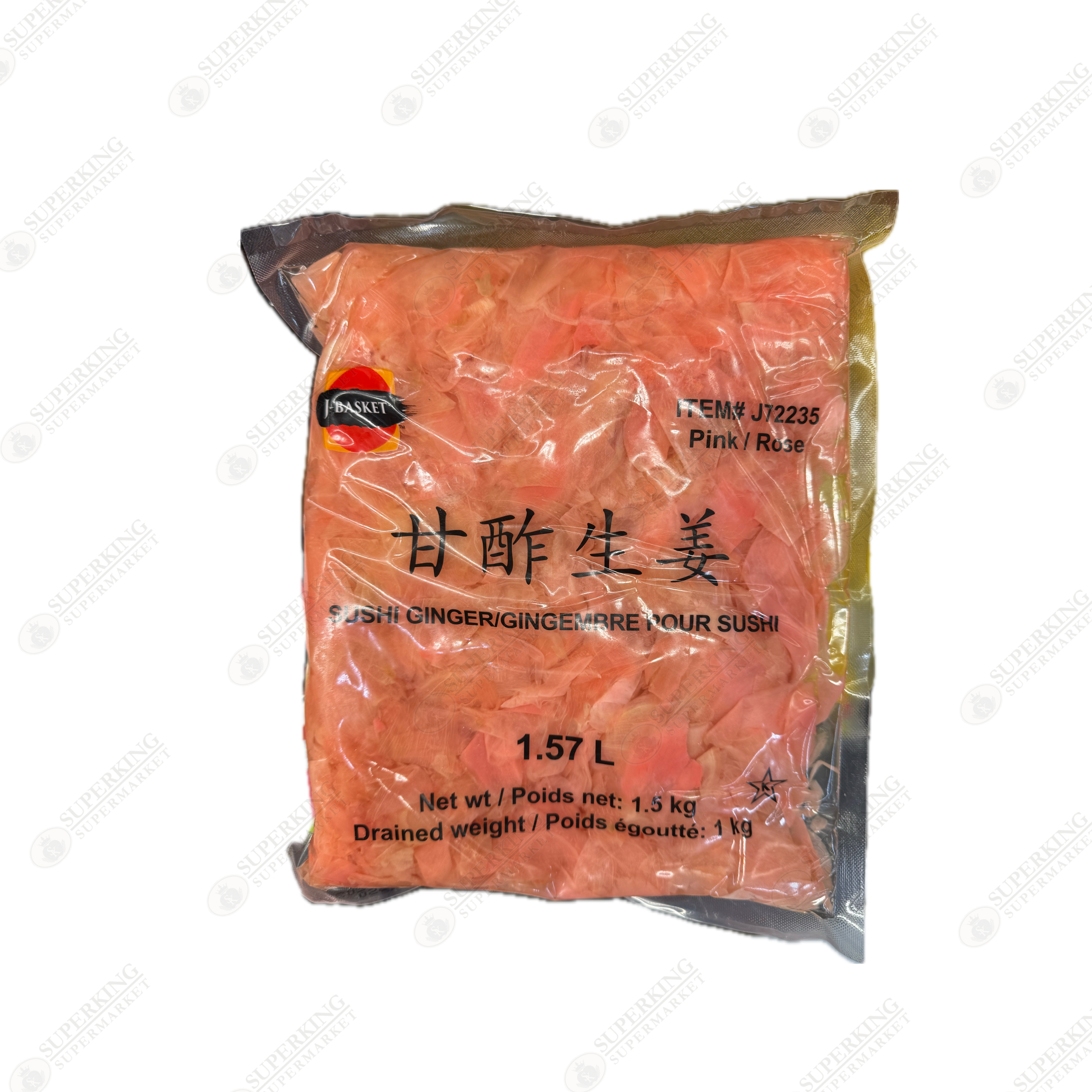 J-Basket Sushi Ginger (Pink) 1.5kg
