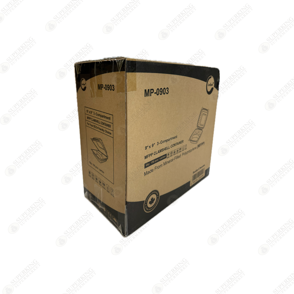 9" x 6.5" 1- Compartment MP-2060 (150 pieces)