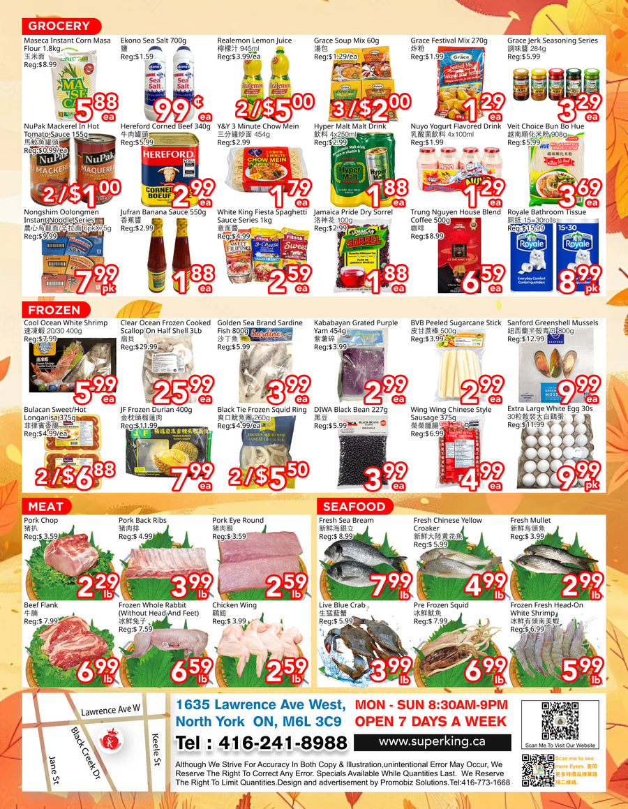 Weekly Flyer North York (October 16th-October 22nd)