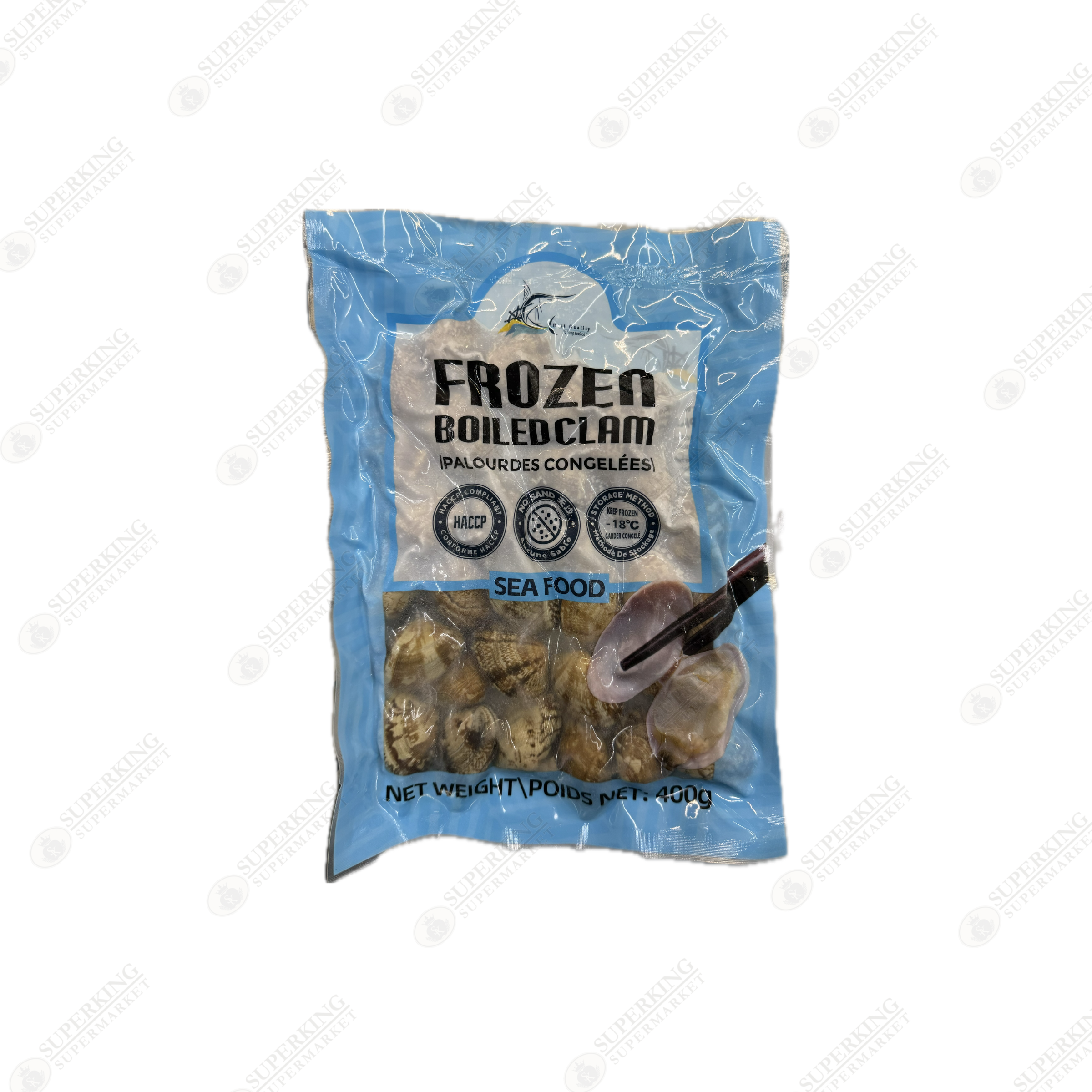 Frozen Boiled Clam 20 x 400g