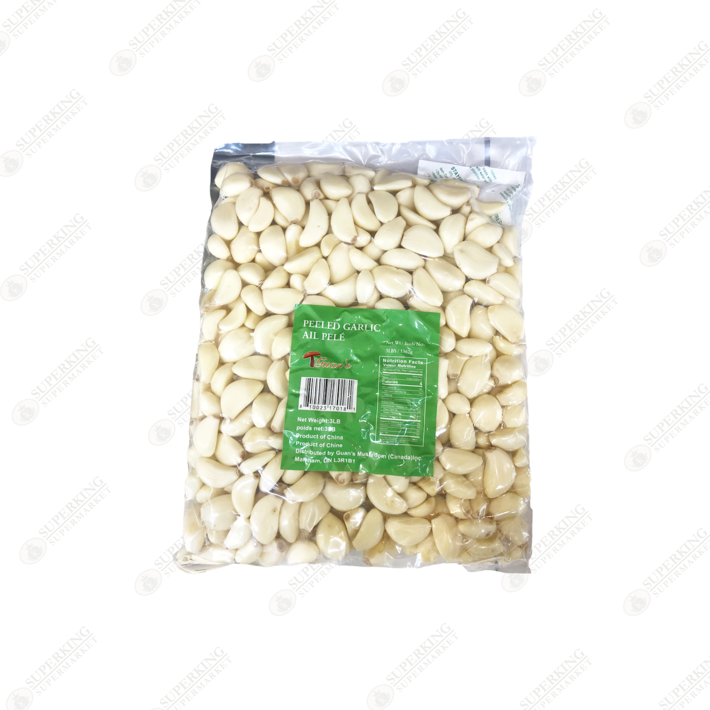 Peeled Garlic 3lb - Canada Garlic