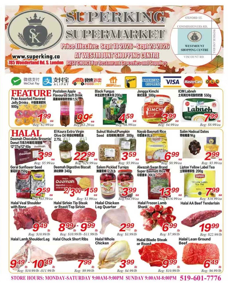 Weekly Flyer London (September 18-September 24)