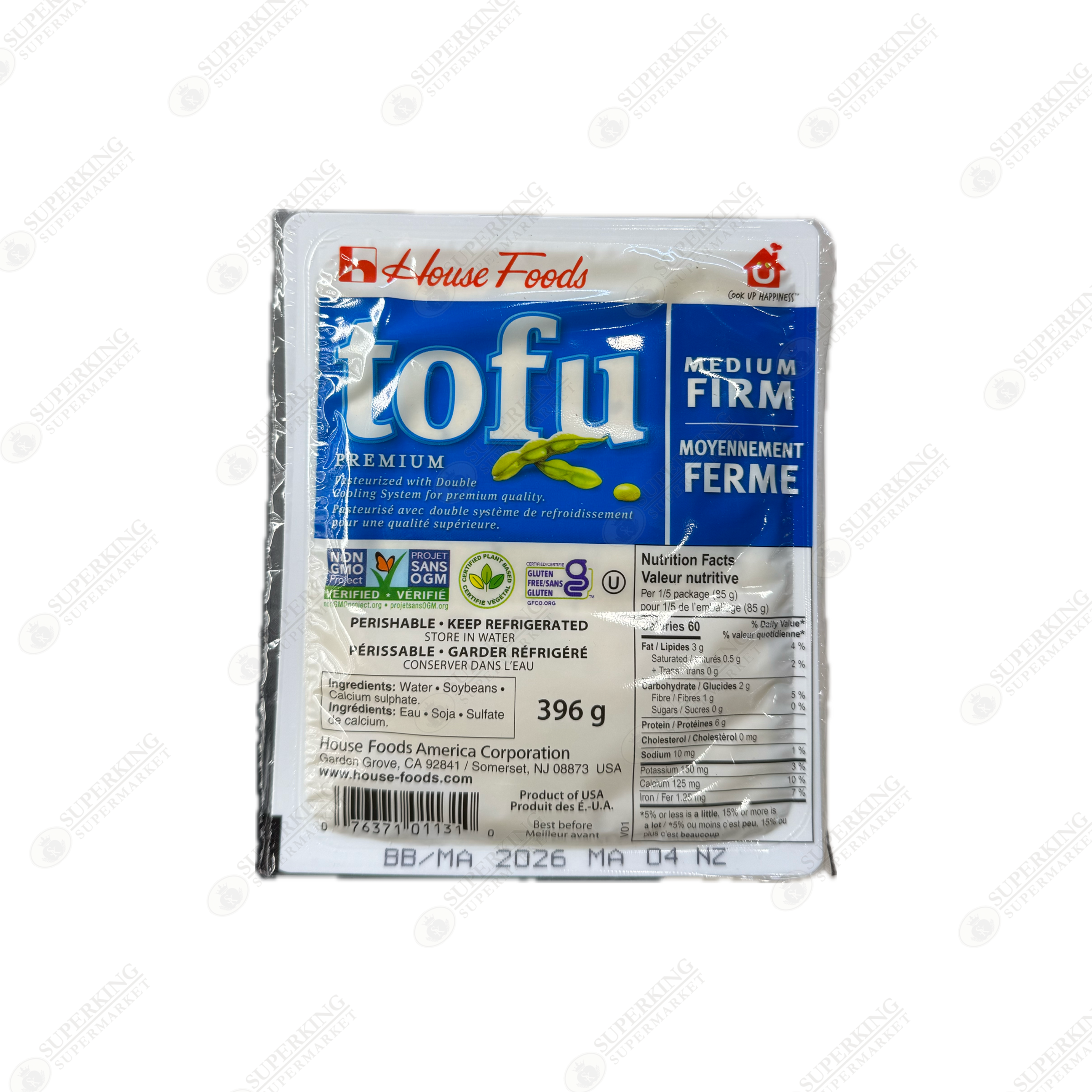 Medium-Firm Tofu 6 x 396g