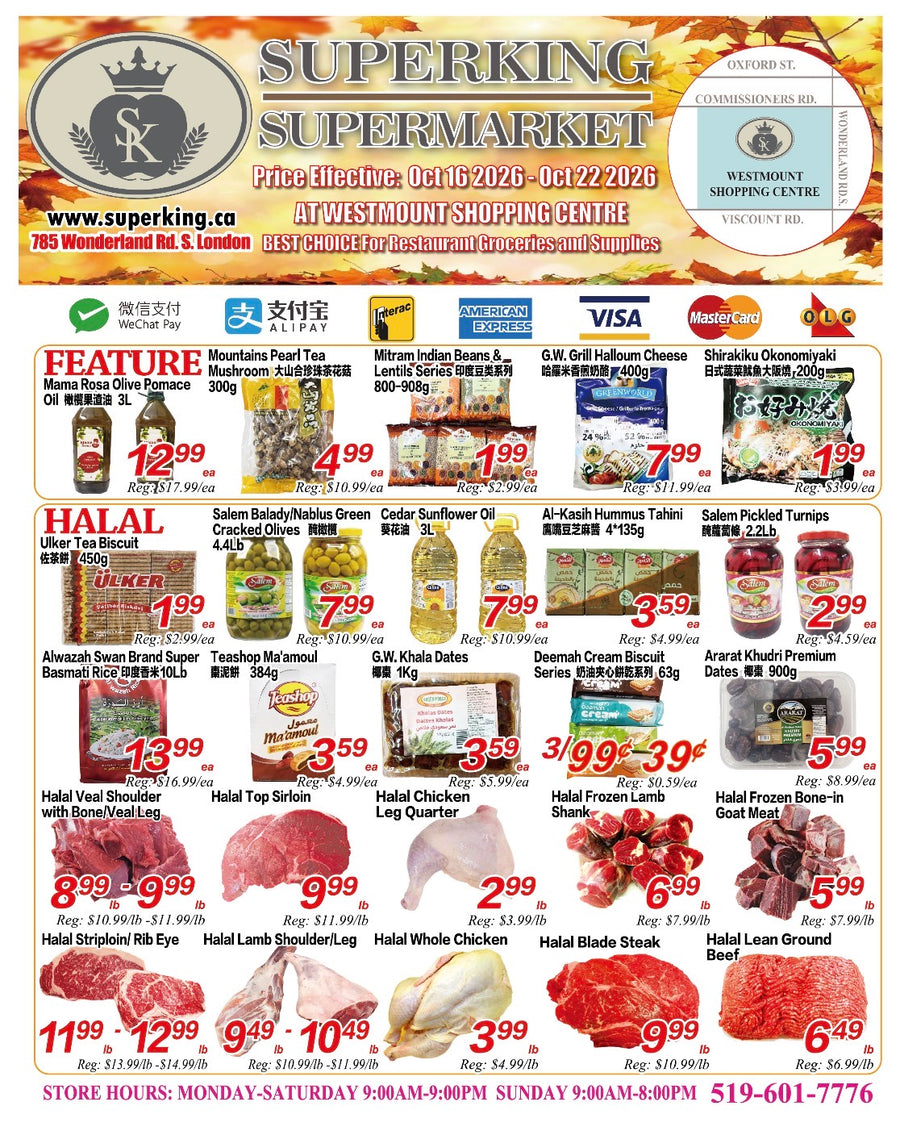 Weekly Flyer London (October 16th-October 22nd)