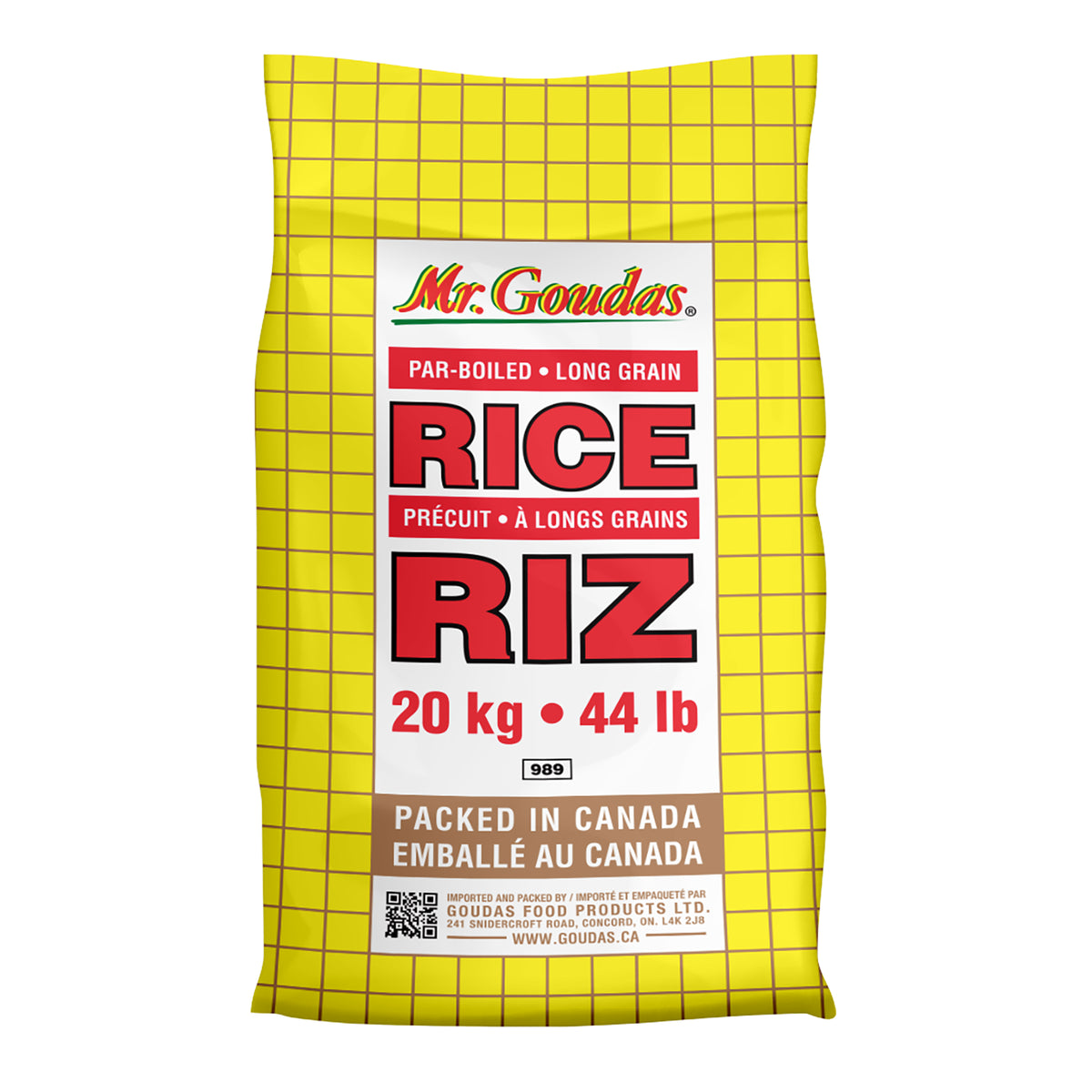 Mr.Goudas Long Grain White Rice 20KG
